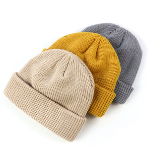 wholesale 100% wool custom logo winter beanie <b>hat</b> super quality breathable <b>thermal</b> - Product Image 3