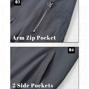 Nouvelle arrivée, best-seller, veste bomber sur mesure, design léger et décontracté, polyvalente pour le printemps et l'hiver, personnalisation des logos - Product Image 6