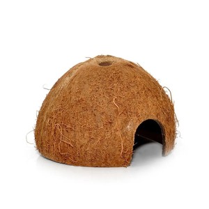 Escondite de Media Concha de Coco al Mejor Precio del Mercado, Ideal para Reptiles y Anfibios Pequeños para Esconderse y Protegerse de Altas Temperaturas - Product Image 4