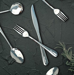 Ensemble de couverts dorés en acier inoxydable poli miroir, couteaux, fourchettes et cuillères, design élégant, pour mariage, résistant à la rouille - Product Image 5