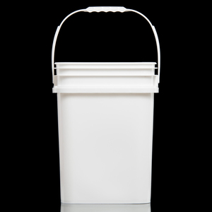 Seau en plastique carré de qualité alimentaire de 15 L avec couvercle et poignée pour le stockage du miel, conteneur d'emballage - Product Image 2
