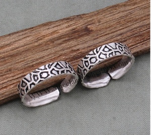 Handmade 925 Sterling <b>Silver</b> <b>Toe</b> <b>Ring</b> Modern Vintage Geometric Design Adjustable Pattern Unisex for Wedding Engagement Gift - Product Image 1