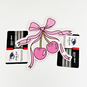 Logotipo personalizado de alta demanda, nuevo diseño de cereza, azulejo de pestañas, herramienta de belleza acrílica sostenible, bonito acabado, forma de lazo, herramienta de pestañas, azulejo - Product Image 3