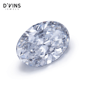 เพชรทรงกลมเจียระไนแบบบริลเลียนท์สีขาว D'vins Jewels ขนาด 1 กะรัต-5 กะรัต คุณภาพ D VS1 แบบเติมเพชร CVD HPHT เพาะเลี้ยงในห้องปฏิบัติการ - Product Image 2