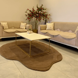 Round Handmade <b>Rug</b> Premium Hand-Tufted <b>Circular</b> Area Carpet with Modern Textured Design for Living Room Bedroom Carpet - Product Image 5