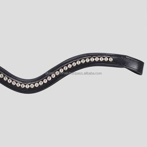 ขายดีที่กำหนดเองขอบคิ้วหนังม้าประดับด้วยคริสตัลใสทรงกลมแก้วเพชรใส - Product Image 2