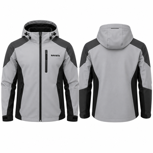 Vestes Softshell d'hiver unisexes NAVISTA SPORTS de haute qualité, respirantes, imperméables, résistantes au vent, réversibles, à fermeture éclair frontale rapide - Product Image 3