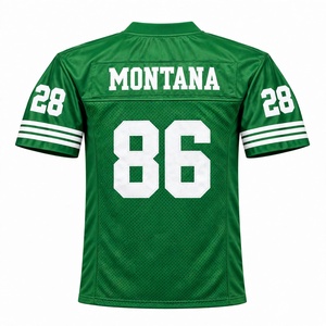 Camiseta de Fútbol Americano Personalizada, Uniforme de Equipo Transpirable de Malla, Camiseta de Práctica Resistente, Sublimada, Color Verde Esmeralda Oscuro - Product Image 5