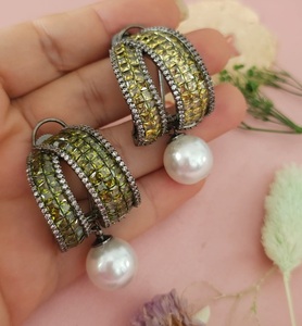 Pendientes de Plata de Alta Calidad con Circonita para Mujer, Ideales para Fiestas Nocturnas, Colección de Moda - Product Image 2