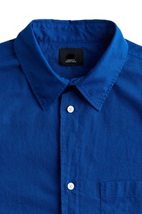 Camisas con cuello de bolsillo en la parte delantera del pecho de algodón suave 100% de calidad superior transpirables de media manga para hombre - Product Image 3