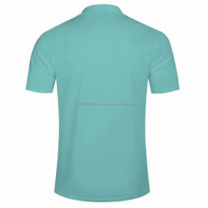 A2023 Polo de Golf informal de verano para hombre, camisa de manga corta de seda de alta calidad con cuello vuelto, ajuste ajustado, Color vendido - Product Image 2