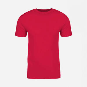 Next Level <b>Men's</b> <b>Red</b> Cotton Blend Crew Neck T-<b>Shirt</b> Breathable Crew next Premium Fit T-<b>Shirt</b> - Product Image 5