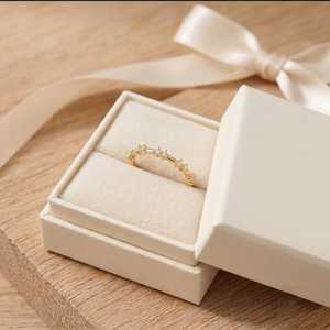 Anillo de Boda Único con Diamante Redondo Brillante Cultivado en Laboratorio, Oro Sólido de 10K, 14K, 18K, 10 Diamantes Apilables con Pavé, Certificado IGI - Product Image 5