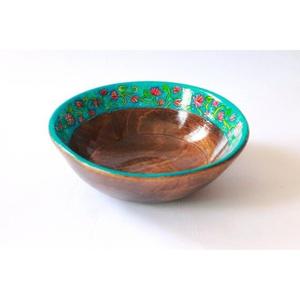 Bol de service en bois émaillé, grand saladier incurvé, écologique, fait main, non toxique, pour fêtes et événements - Product Image 3