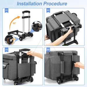 กระเป๋าใส่เครื่องมือแพทย์แบบล้อเลื่อนสำหรับใช้งานกลางแจ้งรุ่นใหม่ คุณภาพดีที่สุด สีและขนาดตามสั่ง - Product Image 4