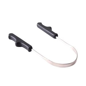 Raspador de Lengua con Mango de Silicona Negra, Acero Inoxidable en Forma de U, Agarre Ergonómico Antideslizante, Eliminador de Bacterias Orales y Mal Aliento para Adultos - Product Image 3