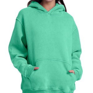 Sweat à capuche unisexe surdimensionné en coton épais brodé, doux et chaud, pour usage quotidien décontracté en hiver, fabrication OEM ODM - Product Image 5