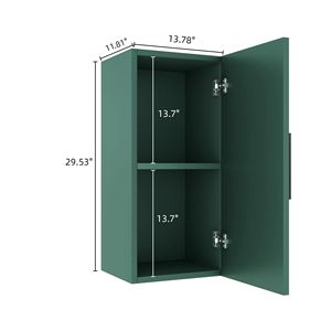 JOVI Mobile Bagno Sospeso da Parete Verde da 14 Pollici con Anta e Ripiano, Complementare per Mobili Bagno JODI - Product Image 5