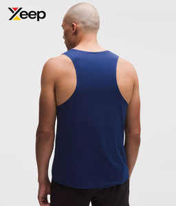 Débardeur de sport décontracté pour homme XEEP XC-GTT-35 – Qualité supérieure, respirant, séchage rapide, imprimé par transfert thermique, tricoté 100 % coton, col rond, devant - Product Image 2