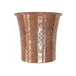 Taza de oso de cobre de mula de Moscú, tazas grabadas para servir bebidas frías y cócteles, tazas de oso de cobre, accesorios de cobre para Bar - Product Image 1