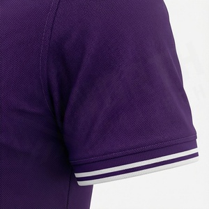 Polo à manches courtes pour homme, couleur unie, tricot piqué en coton, design décontracté et respirant - Product Image 6