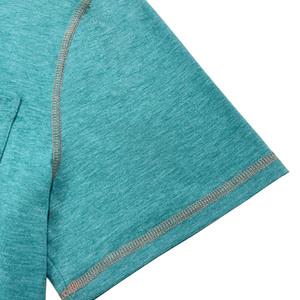 Camisetas de hombre de alta calidad en color sólido con bolsillo frontal, personalizadas, de cuello oversize, tejidas, impresas y transpirables. - Product Image 2
