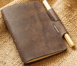 Couverture de carnet en cuir sur mesure, rechargeable, pour journal d'écriture, idéale pour la personnalisation de marque d'entreprise NBC-0106 - Product Image 1