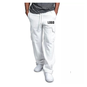 Pantalones Casuales Personalizados para Hombre, Pantalones Cargo de Algodón con Cordón, Ligeros, Transpirables, para Verano, Precio al por Mayor OEM - Product Image 2