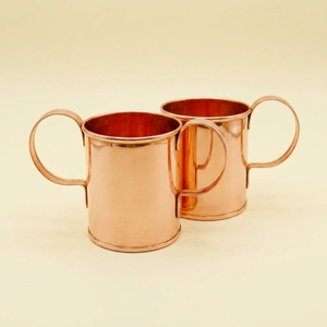 Handcrafted Smooth Finish <b>Moscow</b> <b>Mule</b> Copper Mug Plain Polish Pure Copper Beer <b>Cup</b> Custom Logo Round Shape Metal Drinkware - Product Image 1