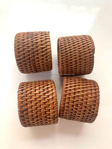 ห่วงรัดผ้าเช็ดปากทำจากไม้ไผ่ที่เป็นมิตรกับสิ่งแวดล้อมสำหรับการตั้งค่าอาหารค่ำของตกแต่งบ้านงานปาร์ตี้และการนำเสนอโต๊ะในครัวแบบชนบท - Product Image 4