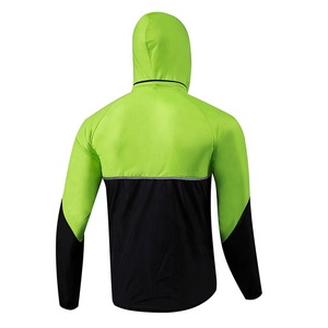 Bright Green Hooded <b>Stand</b> Collar Rain Jacket Windproof Breathable Softshell <b>Cycling</b> Hiking Outdoor Waterproof Jacket - Product Image 4