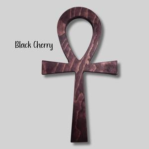 Decoración de pared Black Cherry, elegante decoración de pared redonda, arte de pared de madera de lujo para hogares modernos, adorno colgante de pared. - Product Image 1