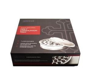Premium Stainless Steel Single Tray Holy <b>Communion</b> Set 40 <b>Cups</b> Bottom Ring Professional Mirror Finish Durable Dishwasher Safe - Product Image 5
