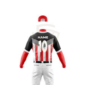 Uniformes de Béisbol Juveniles Personalizados de la Mejor Calidad al por Mayor, Tela Elástica con Patrón Liso, Estilo Sublimado - Product Image 4