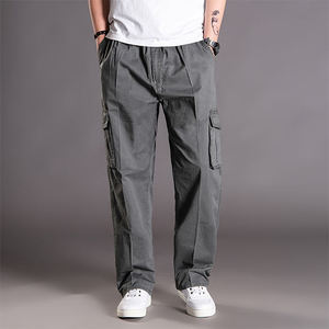 Pantalon de survêtement cargo élastique pour homme, nouvelle collection printemps-hiver, coupe droite, ample, avec grandes poches, idéal pour les loisirs et les activités de plein air, grandes tailles - Product Image 1