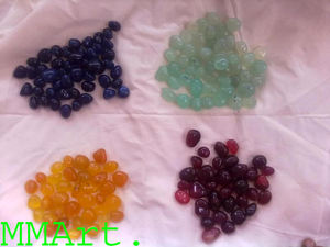 Pavés et galets d'onyx naturel multicolore Pierre naturelle brillante Décoration d'aquarium et revêtement mural de jardin - Product Image 5