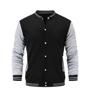 Men Fashion Casual <b>Cardigan</b> Jacket <b>with</b> <b>Long</b> Sleeves, <b>Pockets</b>, Button Up Varsity Jacket In Unique Style - Product Image 4