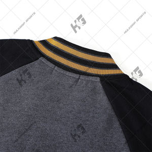 แจ็คเก็ตเบสบอลแบบวาร์ซิตี้ผ้าวูลผสมคอตตอน 100% สั่งทำโลโก้ OEM สำหรับใส่ในฤดูหนาว ไซส์ใหญ่พิเศษ สำหรับทั้งชายและหญิง ขายส่ง - Product Image 5