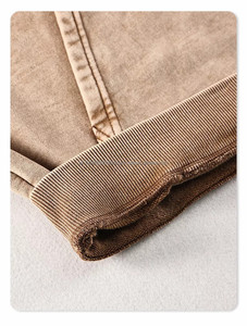 Vente en gros de sweat-shirts lourds en coton uni de 500 g/m², personnalisés, surdimensionnés, délavés à l'acide, vintage - Product Image 5