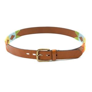 Cinturón Polo Multicolor de Diseño Personalizado y Calidad Premium, Hecho a Mano con Cuero Genuino, Precio de Fábrica por Exportador - Product Image 1