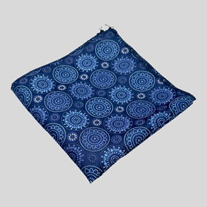 Luxury Blue Mandala Tie and Pocket <b>Square</b> Combo for Men | Premium Designer Formal <b>Set</b> | Stylish Wedding Party Business Accessor - Product Image 1