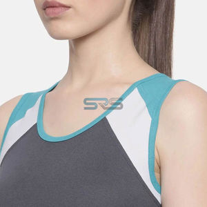 Camisetas de Tirantes Tejidas Casuales para Mujer, Tallas Grandes, con Logotipo con Cuentas en la Parte Delantera, Color Sólido, Transpirables, Ecológicas y de Secado Rápido - Product Image 6