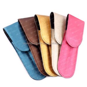 Beautiful Color 2 Piece <b>Leather</b> <b>Pouch</b> Packing for Eyelash Extension Tweezers Packaging Customized Logo - Product Image 2