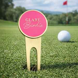 Herramienta de Reparación de Divots de Metal Esmaltado Personalizada con Monograma, Iniciales, Logotipo y Marcador de Pelota, Recuerdo para Clubes Deportivos de Golf - Product Image 5