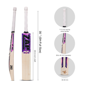 ZAP SPORTS BESTO Kashmir Willow Cricket Bat – Batte de cricket pleine taille prête pour le match avec finition premium, sweet spot solide et contrôle amélioré - Product Image 6