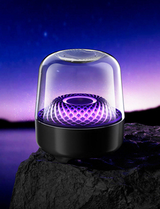 Enceinte Bluetooth portable avec lumière LED RVB, batterie rechargeable, son stéréo sans fil, boîtier en plastique, utilisation en intérieur - Product Image 4
