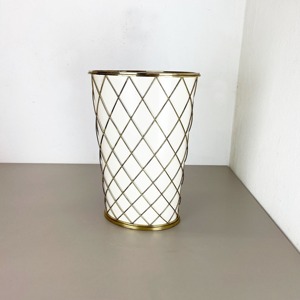 ที่วางร่มโลหะสีขาวและสีทองสุดหรู สำหรับบ้าน รีสอร์ท โรงแรม คาเฟ่ และของตกแต่งทางเข้าที่สวยงาม - Product Image 1