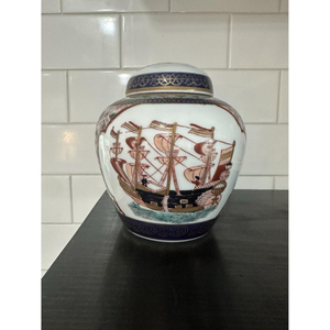 Luxury Antique Brass Decorative Bowl with Lid Handcrafted Metal Ginger Jar & Jewelry Organizer for High End Home Decor Accessory - Product Image 1