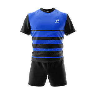 Uniforme de rugby haute performance avec tissu extensible à séchage rapide 100% polyester, parfait pour l'entraînement - Product Image 4