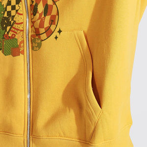 Sweat à capuche zippé épais et oversize pour hommes et garçons, avec motifs graphiques stylés, personnalisable avec logo brodé ou imprimé, faible MOQ, de marque - Product Image 4